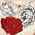 thumbnail image 2 of Jace Grey 4x14 White Modern Wood Framed Wall Art Titled - Red Florals 2, 2 of 5