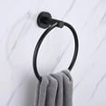 thumbnail image 2 of 1pc Wall Mounted Towel Rack, Stainless Steel Metal Wall Mounted Towel Ring, Simple and Practical, for Bathroom and Kitchen, 2 of 4
