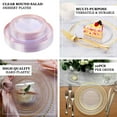 thumbnail image 4 of Efavormart 10 Pcs -Clear with Gold 7.5" Round Disposable Plastic Plate for Wedding Party Banquet - Tres Chic Collection, 4 of 11