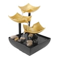 thumbnail image 1 of 3 Tier Tabletop Fountain, Waterflow Fountain Soft LED Light USB Cable Powered Space Saving  for Office Meeting Room, 1 of 8