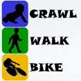 thumbnail image 2 of CafePress - Crawl Walk Bike Body Suit - Long Sleeve Cotton Baby Bodysuit, 2 of 4