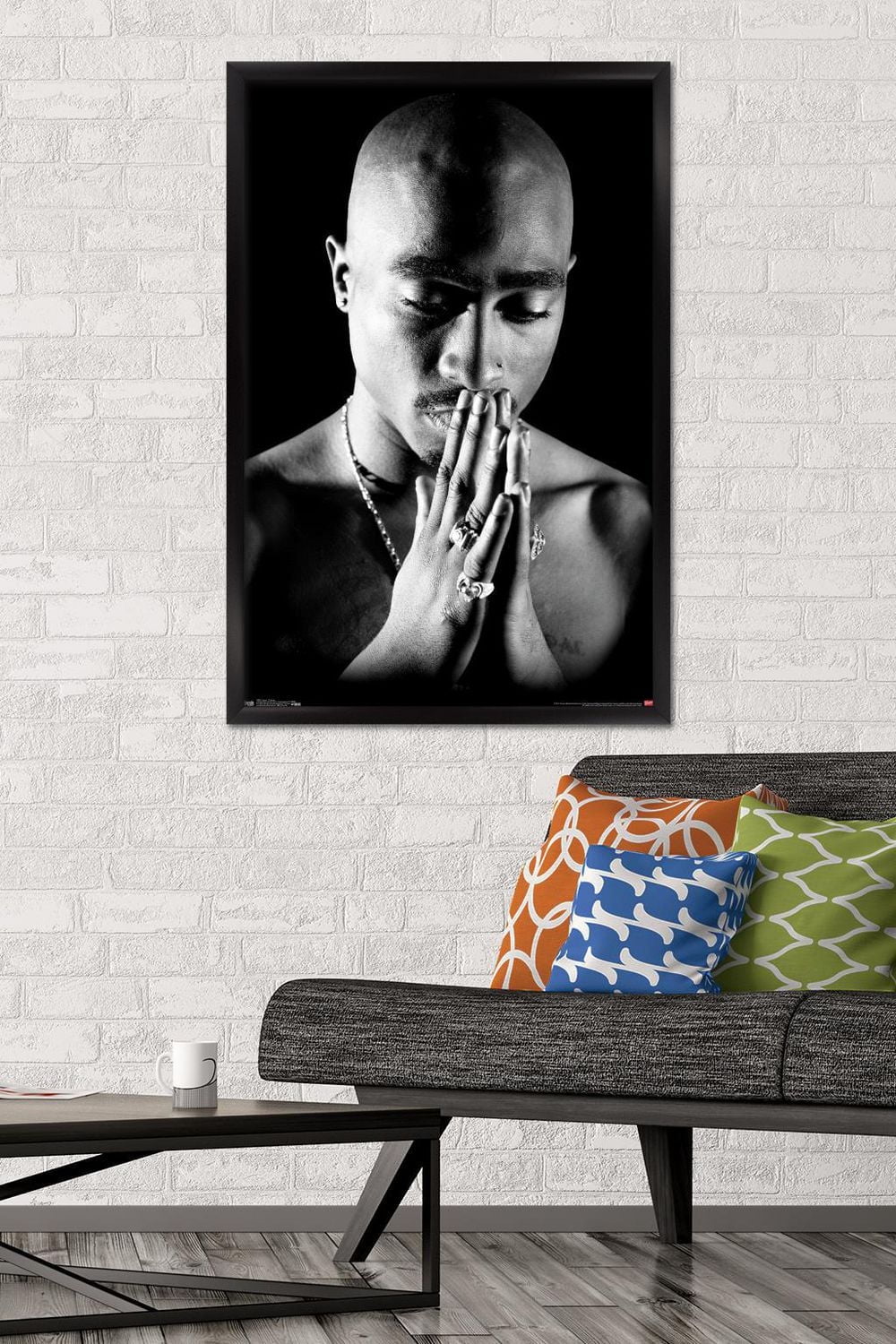 Tupac - Praying Wall Poster, 14.725" x 22.375"