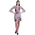 thumbnail image 2 of Moomaya Womens Printed Short Dress bell sleeve Shift dresses for women Casual Summer Clothing, 2 of 7