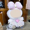 thumbnail image 4 of Doll Clothes For 17Cm Sitting Party Dolls - Pink Overalls With Bow & Heart Accent, 1 Piece - For Collectors, Doll Lovers, Party Decoration Enthusiasts, 4 of 4