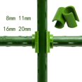 thumbnail image 1 of 24Pcs Cross Plastic Clips Plant Support Fixed for Fruit Cage Connector Adjustable Agriculture Fastener Pillars 8/11/16/20mm20mmAustralia He Qiyong unisex, 1 of 1