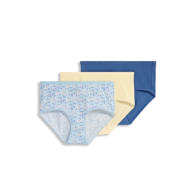 Jockey Culotte Moderne pour Femmes en Coton Biologique Extensible à Logo - Lot de 3