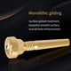 thumbnail image 4 of Greeniant Boquilla Mini instrumento dorado 17C Práctica práctica musical Bugle Boca Tocando Accesorios Reemplazos Piezas Herramientas Accesorios para instrumentos musicales, 4 of 6