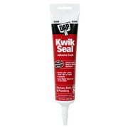 DAP Kwik Seal Kitchen & Bath Adhesive Caulk, Clear, Acrylic Latex, 5.5 oz