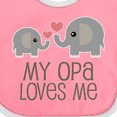 thumbnail image 4 of Inktastic My Opa Grandpa Loves Me Boys or Girls Baby Bib, 4 of 4