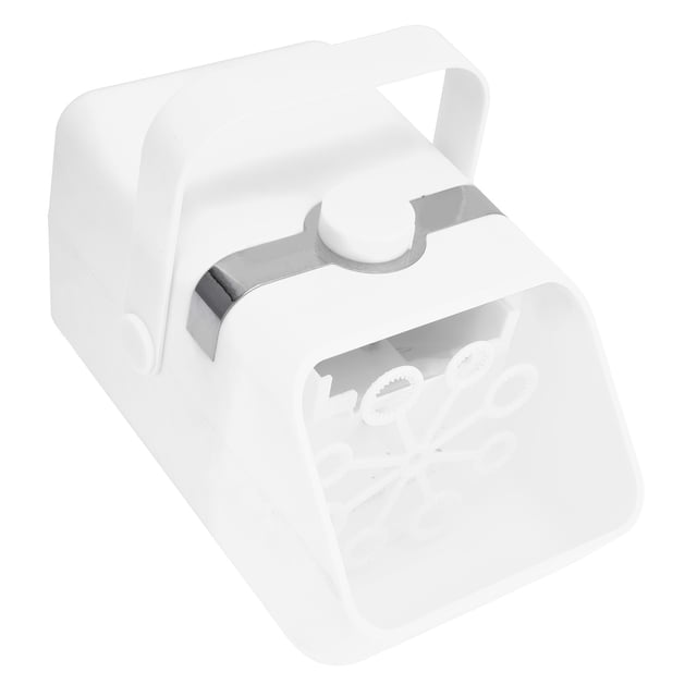 Machine à Bulles, Jouet Portable de Soufflage de Bulles 10000 Tr/min 450 ml Alimenté par USB pour Fête d'Anniversaire Intérieure Extérieure Blanc