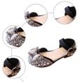 thumbnail image 4 of Ymyiu Girls' Sandals Toddler Girls Sandals Open Toe Cute Flats Dress Sandals Cross Strappy Summer Shoes Toddler Little Kid Big Kid Size 13 (Black,Little Kids 13), 4 of 7