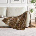 thumbnail image 3 of ChaudHug  Leopard Print Blanket Fleece Throw for Bed Sofa Travel and Camping, Super Soft Cozy Fluffy Plush Cheetah Print Blanket for All Seasons, 3 of 7