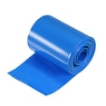 thumbnail image 1 of Unique Bargains 70mm Flat 4m Blue PVC Heat Shrink Tube Wraps Battery Wrap for Big Battery Pack, 1 of 5