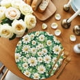 thumbnail image 2 of Round Placemats White Daisies 15 inch Set of 6 Table Mats for Dining Table Spring Garden Heat Resistant Non-Slip Kitchen & Home Decorative Place Mat Set, 2 of 8