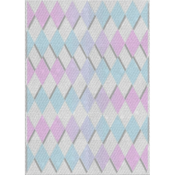 Ahgly Company Indoor Rectangle Patterned Water Blue Novelty Area Rugs, 8' x 10'