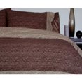 thumbnail image 1 of Essentially Home Living Moray Chocolate Quilt Cover Set Double, 1 of 5