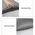 thumbnail image 6 of Hiroekza 2-Pack Premium Emulation Silk Satin Pillowcases - Beauty & Hair Care, Comfortable & Breathable, Anti-Pilling (Multiple Colors) Gray, 6 of 6