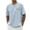 Light Blue, variant on Mens Polo Print Short Sleeve Crew Neck Comfort School Outfits for Teachers,Pink,S