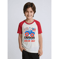 thumbnail image 3 of Rimyaw Patriotic Raglan Kids' Car Graphic Red Sleeve T-Shirt, 4T, 3 of 7