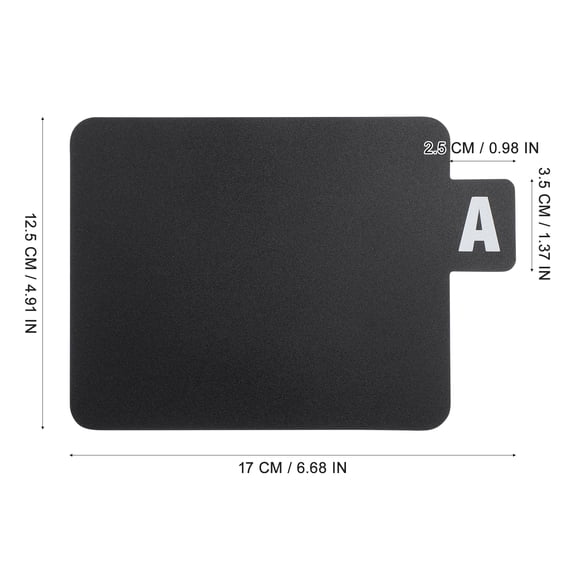 Amosfun 1Set Black Vinyl Record Dividers Plastic Alphabetical Organizer for Vinyl Storage