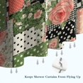 thumbnail image 6 of Pioneer Flower Floral Print Pattern Shower Curtain 84"x72", Bathroom Decorative Shower Curtain Set with 12 Hooks, Waterproof Washable, 6 of 6