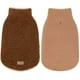 thumbnail image 1 of Abrigo para perro cyeollo reversible con cuello alto grueso, forro polar marrón S, 1 of 7