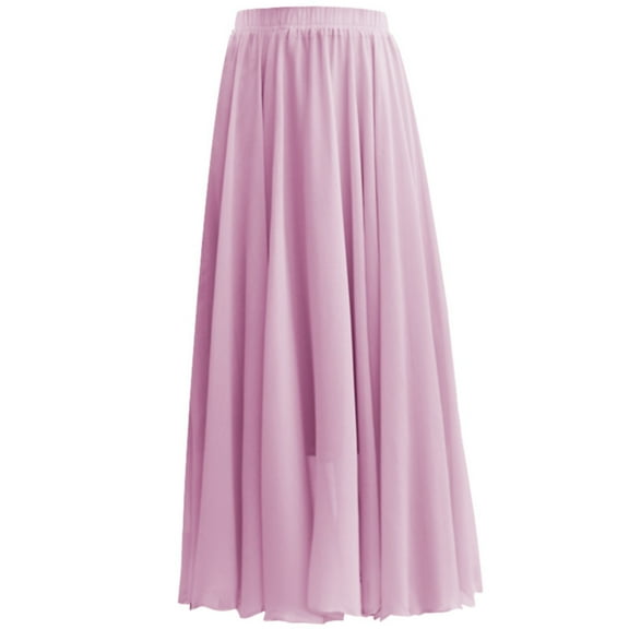 Zshosam Women's Pleated A-Line High Waist Swing Flare Midi Skirt(PK2,S)