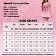 thumbnail image 4 of Women's Gradient Short Sleeve Mini Skater Dress Casual Fit and Flare Party Graduation Dress, 4 of 5