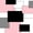 Pink Gray Black White, variant on Castle Fairy Geometric Overlap Block Zipper Twin Comforter Sets with Fitted Sheet and 2 Pillowcases,Minimalist Square Segment Zipper Bedding Set,Pink Gray Black White,Reversible