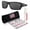 Matte Black Frame | Prizm Black Lens, variant on OO9263 Turbine Rectangle Shaped Polarized Sunglasses for Men - Includes Official Eyewear Kit - Matte Black Camo Frame with Prizm Deep Water Lens