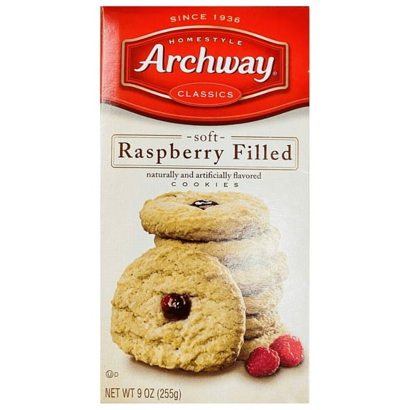 4x Archway Homestyle Classics Soft Raspberry Filled Cookies 9 Oz - 4 BOXES BULK