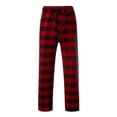 thumbnail image 5 of ylioge Plaid Pajama Pants for Women with Drawstring Elastic Waist Casual Straight Wide Leg Loose Comfortable Homewear Sleepwear Pajamas Trousers Pant, 5 of 6