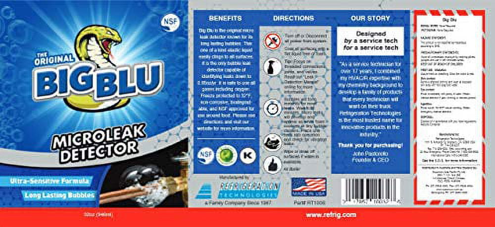 Refrigeration Technologies Viper RT100S Big Blu Microleak Detector