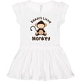 thumbnail image 3 of Inktastic Daddys Little Monkey Girls Toddler Dress, 3 of 5