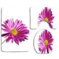 thumbnail image 1 of Juego de alfombras de baño ABPHQTO Margarita rosa 3 piezas 1080p, 1 of 2