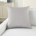 thumbnail image 4 of Nourison Solid 20" x 20" Grey Indoor/Outdoor Washable Throw Pillow, 4 of 6