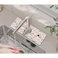 thumbnail image 1 of Kitchen Sink Splash Guard Faucet Mat -1 PC Super Absorbent Fast Drying Mat Sink Gadgets-Splash Guard Behind Faucet Drip Catcher for Kitchen, Bathroom,Sink Mat, Dish Drying Mat, Bathroom(15" X 5.5" ), 1 of 5