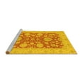 thumbnail image 2 of Ahgly Company Machine Washable Indoor Rectangle Abstract Yellow Modern Area Rugs, 2' x 5', 2 of 4