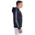 thumbnail image 2 of Champion Performance 5.4 oz. Colorblock Pullover Hood (S220) Navy/Stone Grey, L, 2 of 3