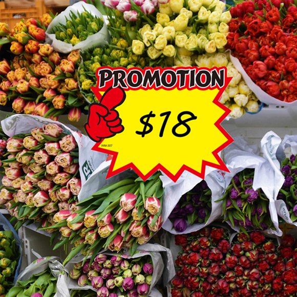 Phenofice 50Pcs Yellow Price Signs Paper Advertising Tags Durable Shop Price Stickers