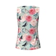 thumbnail image 5 of Lsque Roses and Butterflies Printed Workout Tank Tops for Women, Athletic Sports Tank Tops, Compression Sleeveless Dry Fit Shirts,Sleeveless Yoga Shirt-Medium, 5 of 9