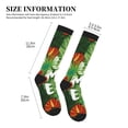 thumbnail image 4 of Pofeuu Palm Leaves And Tropical Flowers Print Compression Socks for Women & Men Circulation - Best Support for Nurses,Running,Athletic,Sports, 4 of 7