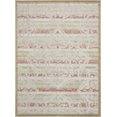 thumbnail image 1 of Unique Loom Modern Collection Striped Vintage Transitional Indoor and Outdoor Flatweave Area Rug, 9 x 12 Feet, Beige/Light Brown, 1 of 10