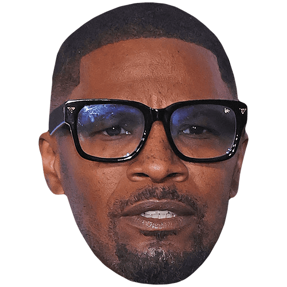 Jamie Foxx (Glasses) Big Head. Larger than life mask.