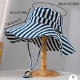 thumbnail image 2 of Sombrero de Pescador Reversible con Estampado de Frutas y Lunares a Rayas for Mujer - Sombrero de Cubo con sombrilla de Doble Cara for Primavera, Verano, Viajes en la Playa al Aire Libre, 2 of 2