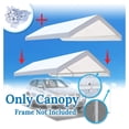 thumbnail image 2 of 10'x20' Carport Replacement Canopy Garage Top Tarp Shelter Cover, Canopy ONLY (w/Edge), 2 of 9
