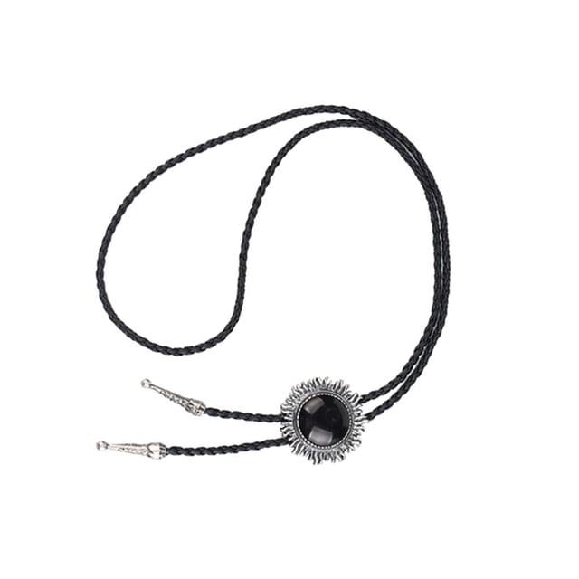Lazo del Bolo Vaquero Yinane Vintage Plata Girasol Negro
