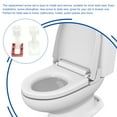thumbnail image 4 of 6 colocaciones de bisagras de asiento de inodoro Atentos de asiento de plástico Piezas de repuesto, 4 of 4