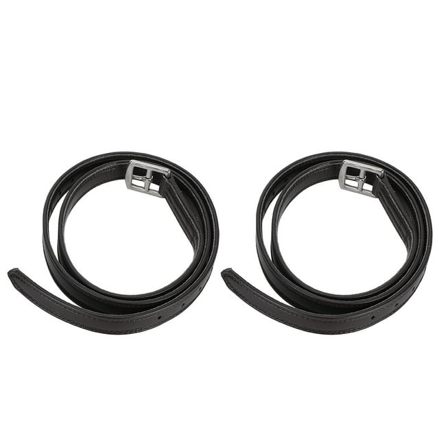 Dnzceghtig Un par de cinturón de estribo de caballo de silla de montar de Gran Bretaña, hebilla de acero inoxidable de microfibra de cuero suave