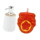 thumbnail image 4 of Dispensador de jabón con dispensador de loción para toallas para lavandería, baño y cocina palabra chun blanca, 4 of 9
